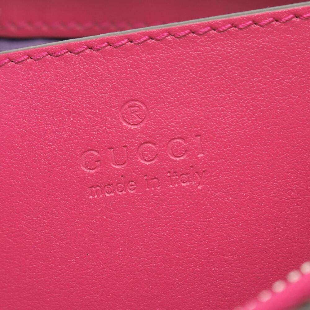 Gucci GG Matelasse 2way Handbag Leather Pink - Picture 4 of 7